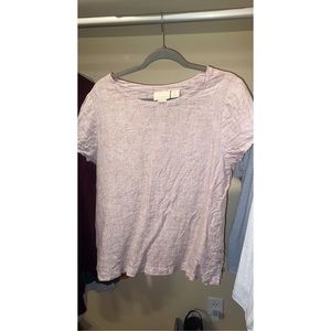 Linen Short Sleeve Top